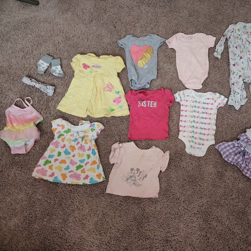 3-6 month girls clothing lot